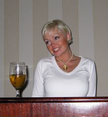 shannon poole at podium
