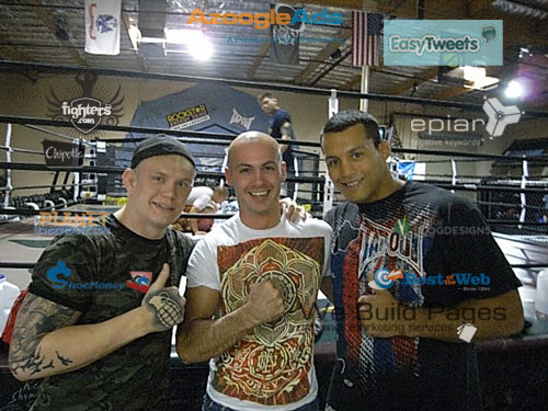Dave Dellanave, Vinne and Junie from the Ultimate Fighter